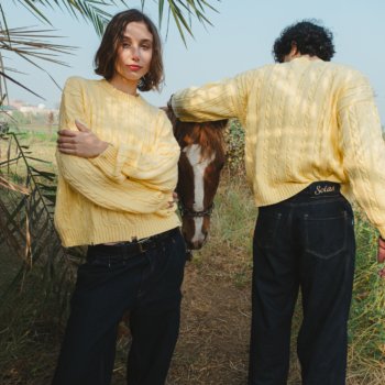 IBRA0135 BANANA KNIT SWEATER