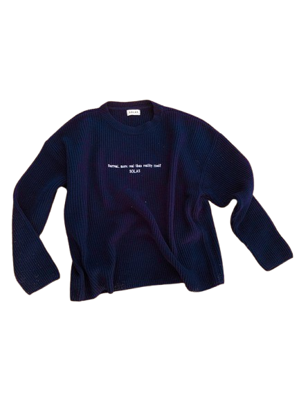 Navy Knit Sweater