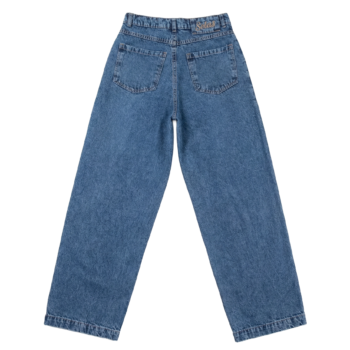 BLUE PLATTED  PANTS